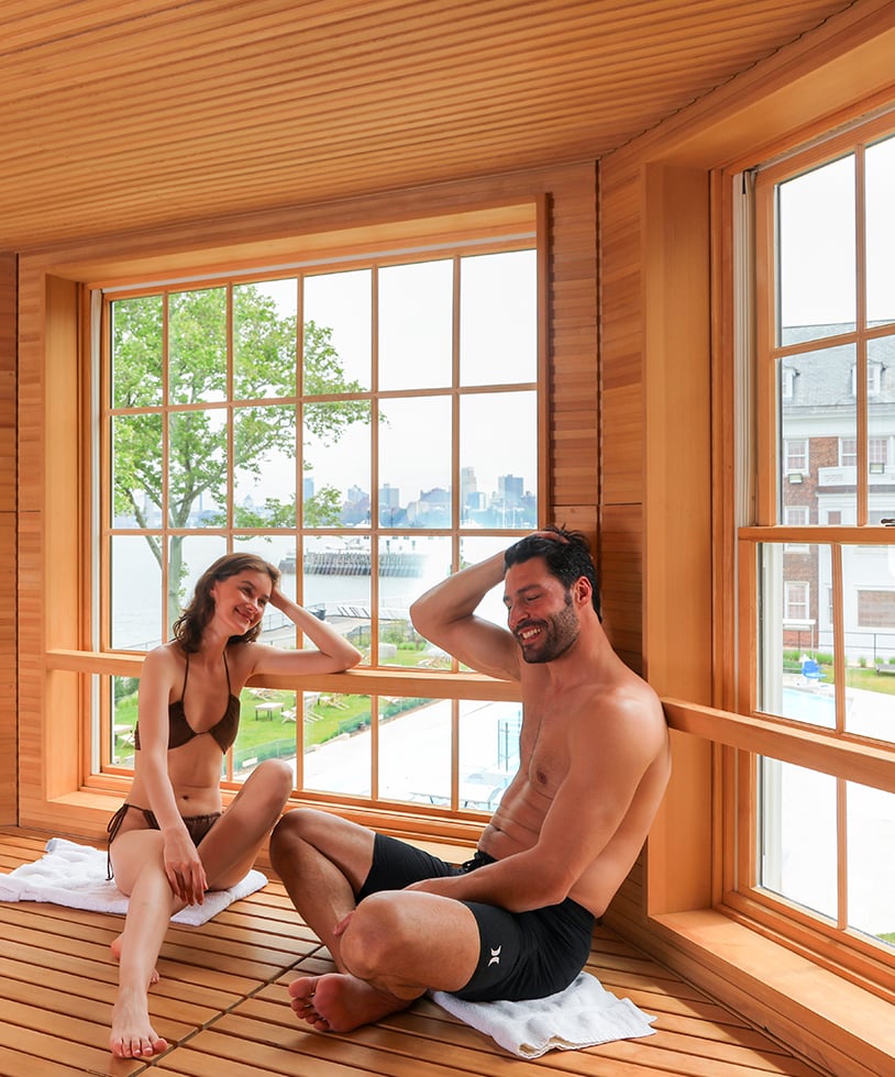 Couple sauna